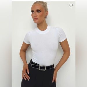 Princess Polly sommer bodysuit white size 0